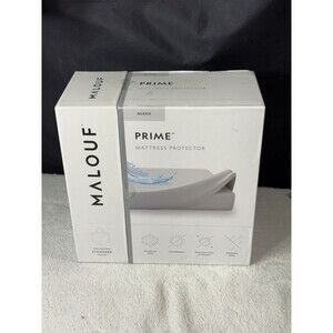 Malouf Sleep Tite Mattress Protector Deep Pocket Up to 22" Queen Sz NIB